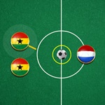 Juego de fútbol con chapas o tapitas