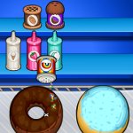 juego de cocinar donas en el parque de diversiones