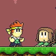 Avanza y pelea en un juego de aventuras estilo retro