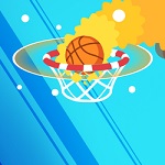 Juego de lanzar al aero de basquet